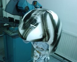 OSLIKAVANJE KACIGE,DIMLJENJE !